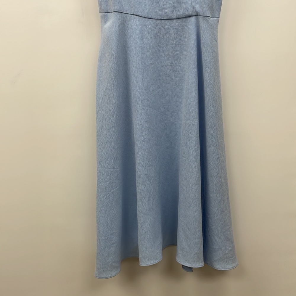 NWOT Gal Meets Glam - One Shoulder, Crepe Cocktail Dress Blue, Size 4 - Picture 5 of 11